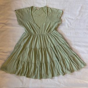 Short green dress from altered state